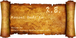 Keszei Beáta névjegykártya